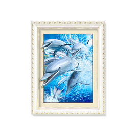 Customized Size Turtles And Dolphins 5D Photography For Home Decoration